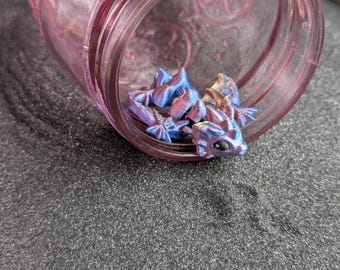 Mini Dragon Set – 3 Articulated Dragons | Random Colors | Dragon Fidget Toys
