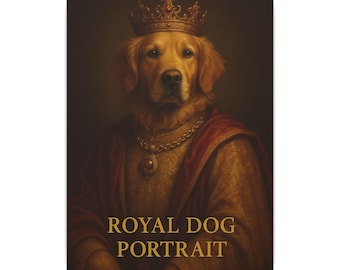 Individuelles Tierportrait, Renaissance Hundeportrait, Hundeportrait auf Leinwand, personalisiertes Hundegeschenk