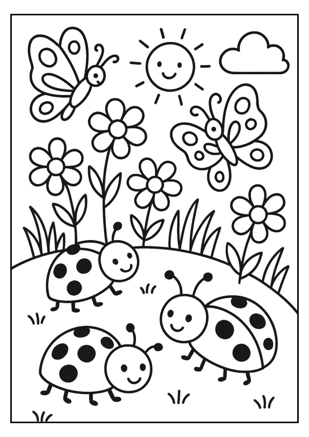 Shapes Coloring Pages Spring Spring Coloring Pages, Spring Coloring Leaves for Kids, Seasonal ...