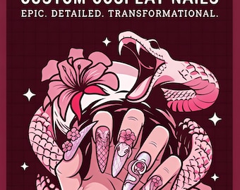 Uñas personalizadas para cosplay