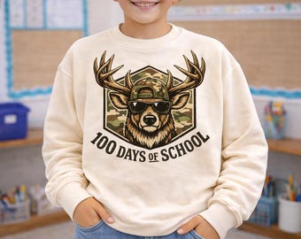 Bucked' 100 días de escuela PNG, Caza de ciervos PNG, 100 días de escuela PNG, Diseño de 100 días de escuela para niños, Cazador de ciervos PNG, Archivo digital