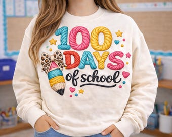 100 días de escuela, sublimación de maestro PNG, diseño de hito escolar, diseño de camiseta del 100.º día, vida de maestro Png