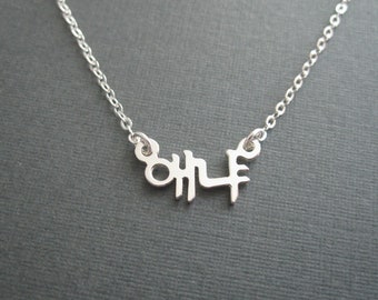 Personalized DAINTY Mini Korean Name Sterling Silver Necklace - Korea Necklace - Korea Gifts - Korean Characters - Hangul