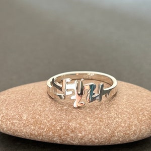 Personalized Korean Name Sterling Silver Ring - Custom Korean Ring - Korea Gifts - Korean Characters - Hangul