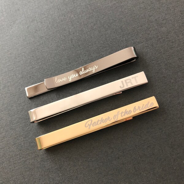personalised tie bars