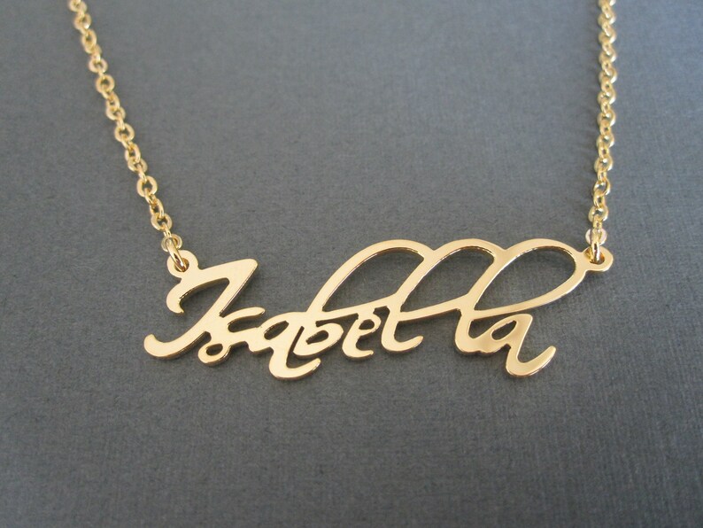 Personalized Name Necklace Custom Name Necklace Baby Name Etsy