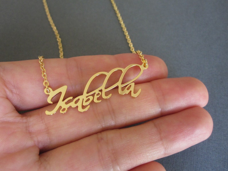 Personalized Name Necklace Custom Name Necklace Baby Name Etsy