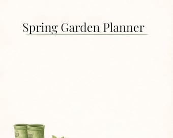 Spring Garden Planner Printable | Spring Gardening Planner PDF | Garden Planning Workbook | Planting Planner | Instant Download