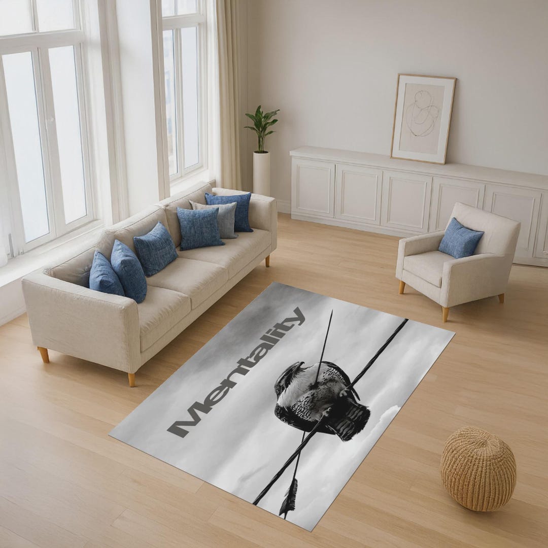 Mentality Rug Fearless Spirit Hawk Design Symbolic Resilience ...