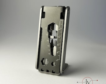 17-in-1 Stainless steel Pocket Multitool | Compact Every day Carry Tool | Portable multitool
