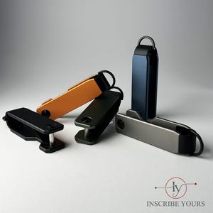 Personalized Aluminum Alloy Key Organizer - Minimalistic Custom Engraved Key Holder - Front Pocket EDC gift