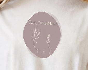 First Time Mom Shirt | Boho Gifts for Mothers, New Pregnancy Announcement