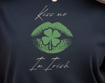 Kiss Me I'm Irish T-Shirt | St. Patrick's Day Tee, Lucky Shamrock Shirt