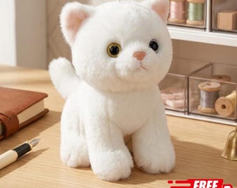 Aurora White Cat Plush