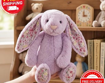 Lavender Blossom Bunny Plush