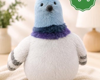 Jellycat Ryan Pigeon Plush Toy, Chonky Stuffed Animal, Soft Birdie Decor Kawaii Plush Gift
