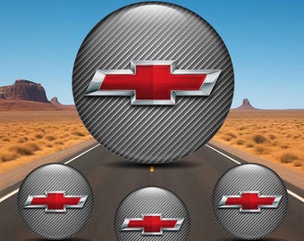 シボレー ホイールハブキャップ ロゴ デカール ビニールステッカー 4枚セット 車のリム用 カスタム粘着ホイールセンターエンブレム 自動車ギフトアイデア