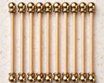 5-1/2-inch paper width DIY 40-Sets. Scroll Invitation Rods