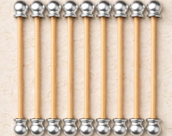 5-1/2 inch paper width DIY 75 Sets. Scroll Invitation Rods