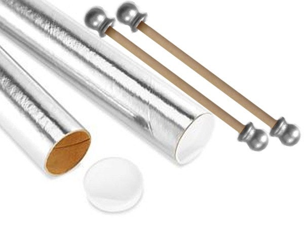 Silver Special 8 Inch Diy 75 Set Scroll Invitation Rods With Etsy