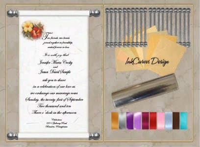 Scroll Invitation 50 Sets DIY Kit- Perfect for Invitation Designers - Etsy