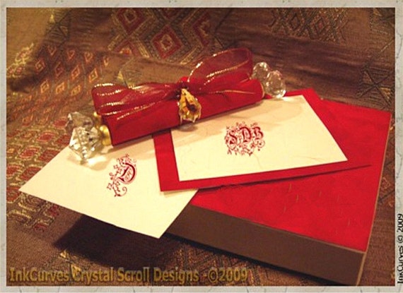 Scroll Invitations , Crystal Scroll Invitations for Weddings and