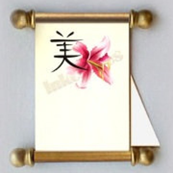 25-Asian Themed #eth_600 Scroll Place Cards