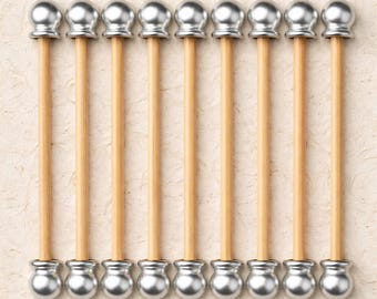 5-1/2 inch paper width DIY 200-Pairs Scroll Invitation Finials/Rods