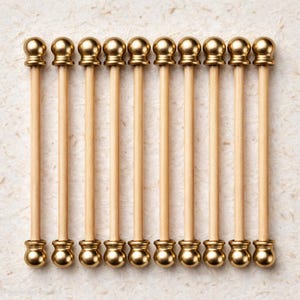 Varillas de 10 pulgadas para papel de 8-1/2 pulgadas. Kit de 60 piezas para invitaciones con diseño de pergamino.