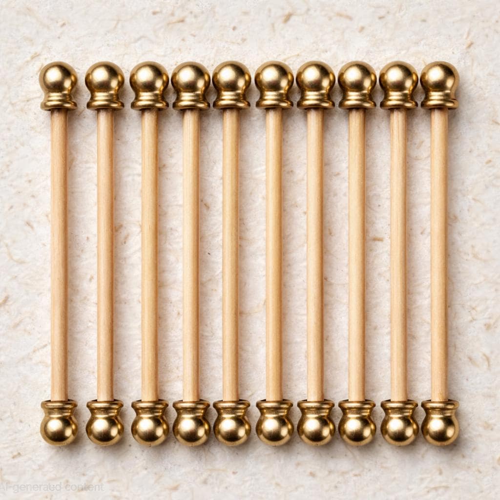 10-inch for 8-1/2 inch paper. DIY 60-PC. Scroll Invitation Rods