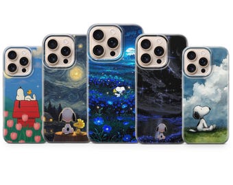 Capa para celular do Snoopy – Capa fofa com estampa de desenho animado para iPhone 17 Air 16e 15 Pro Max 14 13 | Samsung S25 Ultra S24 S23 FE | Google Pixel 10 XL