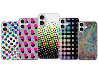Capa para celular com estampa de bolinhas – Capa estética com estampa de bolinhas para iPhone 17 Air 16e 15 Pro Max 14 13 Samsung S25 Ultra S24 S23 FE Google Pixel 10 XL 9