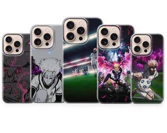 Capa para celular Shidou Ryusei – Capa azul com cadeado, estilo anime, para iPhone 17 Air 16e 15 Pro Max 14 13 | Samsung S25 Ultra S24 S23 FE | Google Pixel 10 XL