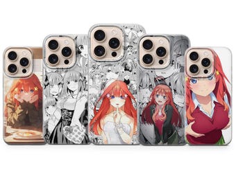 Capa para celular Itsuki Nakano – Capa de anime para iPhone 17 Air 16e 15 Pro Max 14 13 | Samsung S25 Ultra S24 S23 FE | Google Pixel 10 XL 9