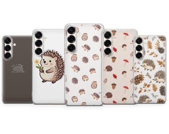 Capa para celular com estampa de ouriço – Capa fofa com estética animal para iPhone 17 Air 16e 15 Pro Max 14 13 | Samsung S25 Ultra S24 S23 FE | Google Pixel 10 XL 9