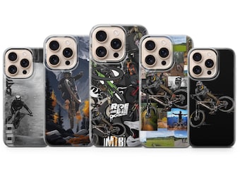 Telefoonhoesje mountainbike – MTB Aesthetic Cover voor iPhone 17 Air 16e 15 Pro Max 14 13 | Samsung S25 Ultra S24 S23 FE | Google Pixel 10 XL 9"
