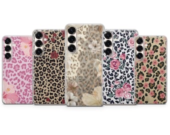 Capa para celular com estampa de leopardo – Capa com estampa animal para iPhone 17 Air 16e 15 Pro Max 14 13 | Samsung S25 Ultra S24 S23 FE | Google Pixel 10 XL 9