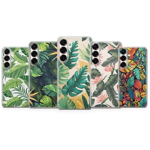 Tropical Palm Leaves Phone Case – Aesthetic Cover for iPhone 17 Air 16e 15 Pro Max 14 13  Samsung S25 Ultra S24 S23 FE  Google Pixel 10 XL 9