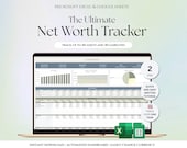 Net Worth Tracker Spreadsheet for Excel and Google Sheets, Net Worth Calculator Dashboard, Track Assets & Liabilities, Personal Finance
