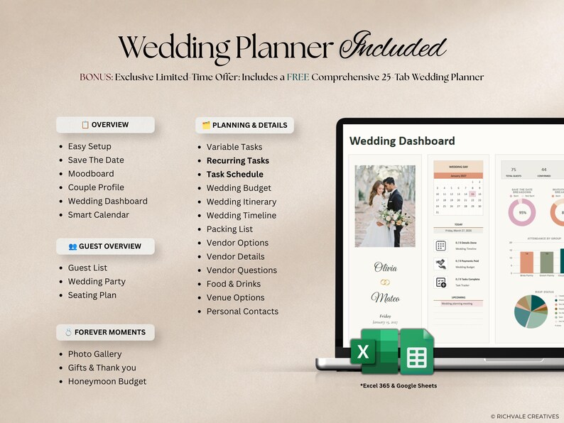 Emerald & Champagne Save the Date Website Template, Editable Wedding Website, Digital Invitation with RSVP, Canva Template image 16