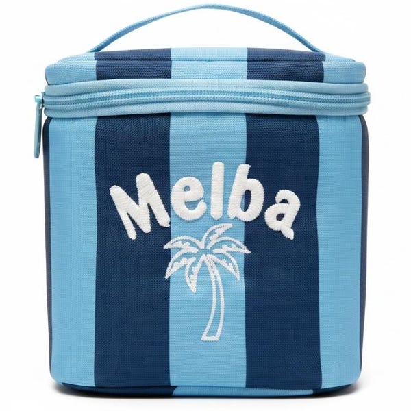 Personalized Mini Cooler Bag | Custom Embroidered Name | Insulated Lunch Tote | Beach Pool Bag | Bridesmaid Gift | 5 Colors