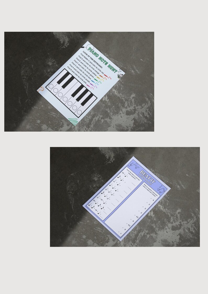 Music Theory Worksheets for Kids Bundle of 2 Packs 29 Pages Instant ...