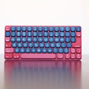 Low Profile 74-key Wired Mechanical Keyboard • Hot Swappable, Hand Assembled, Gaming, Travel, USB-C, Red | Blue