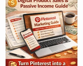 Pinterest Marketing Guide | Make Money on Pinterest | Digital Product Sales & Passive Income | PDF Download