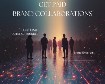 UGC Brand Email List + Outreach Templates | Get Paid Brand Collaborations | EN & TR | Instant Download