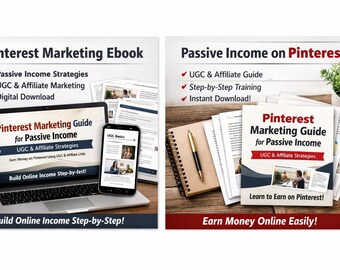 Pinterest Marketing Ebook | Passive Income Guide | UGC & Affiliate Strategy | Online Business Digital Product