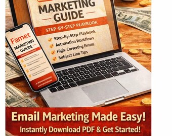 Email Marketing Guide for Beginners | Email Marketing Playbook | Digital Marketing PDF | Grow Your Email List & Increase Sales