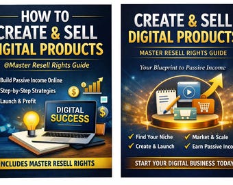 How to Create & Sell Digital Products | Master Resell Rights Guide | Passive Income Ebook | Digital Business Starter
