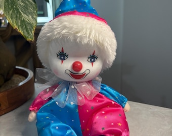 Vintage Wind-Up Musical Clown Doll – Working Music Box & Moving Head – Made in Taiwan