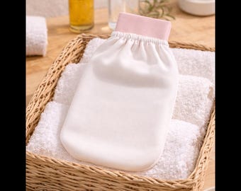 İpek Banyo Kesesi - %100 Saf Hassas Ciltler İçin Nazik Peeling, Ölü Deri Arındırıcı İpek Kese, Geleneksel Türk Hamamı Deneyimi